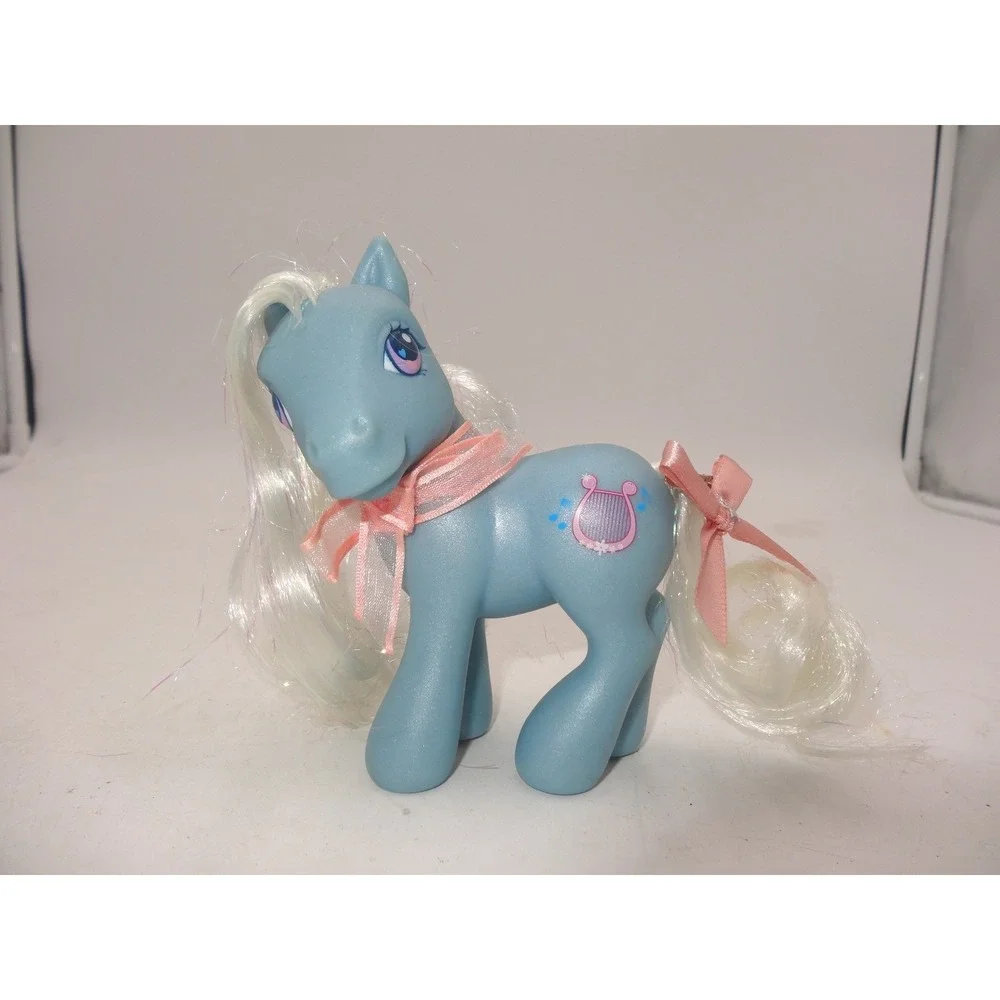 My Little Pony‎ G3 Bee Bop Blue Earth Pony with Scarf and Bow 2002 Hasbro